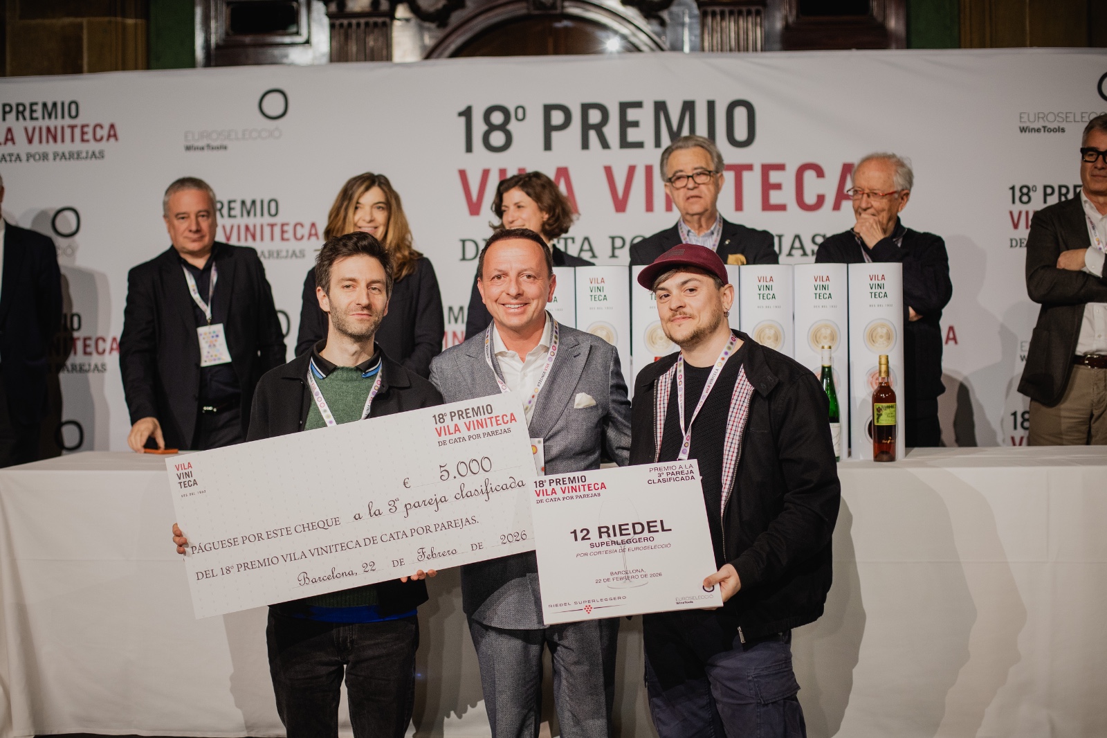 Entrega de premios del 18º Premio Vila Viniteca de Cata por Parejas